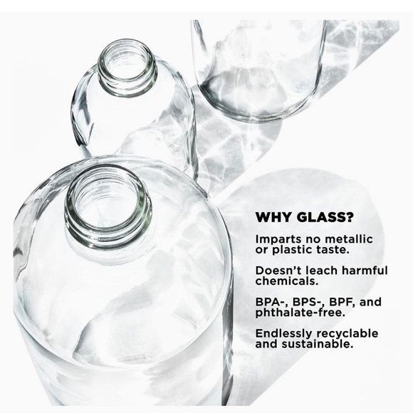 BKR glass reusable water bottle approximately 16 oz - Picture 10 of 11